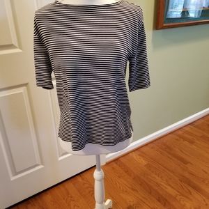 Ann Taylor soft stretchy  Stripy Top